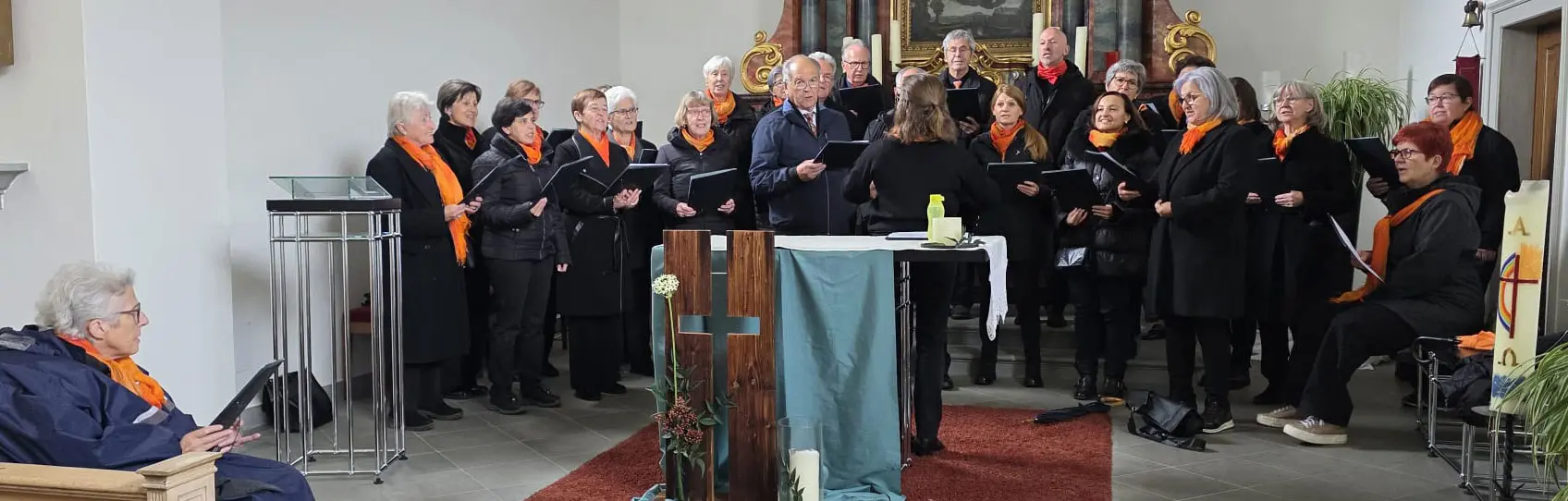 Der Männer- und Frauenchor Frastanz mit ihrem Liied Hör in den Klang der Stille