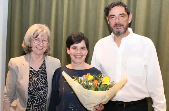 Johanna Speckle mit Renate Ludescher ung Roland Zugliani
